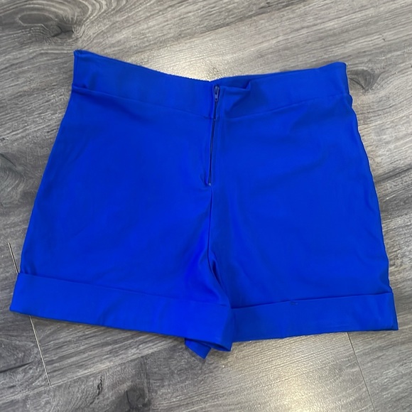 Bettie Page Queen of Pinups blue high waisted shorts size XL - Picture 2 of 4